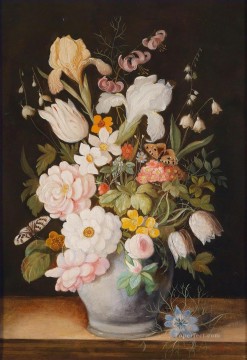 古典的な花 Painting - 瓶の中の花の開花